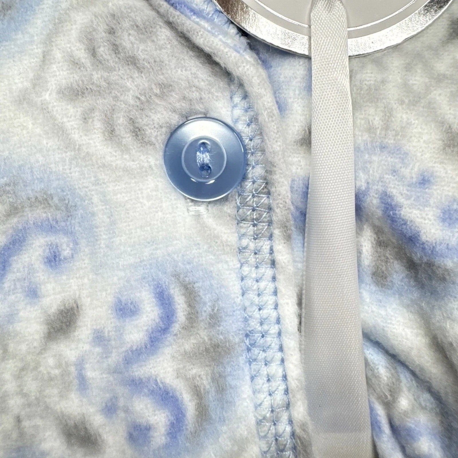 Charter Club Women's 2 Piece Fleece Pajama Set Button Front & Pant XXL $59