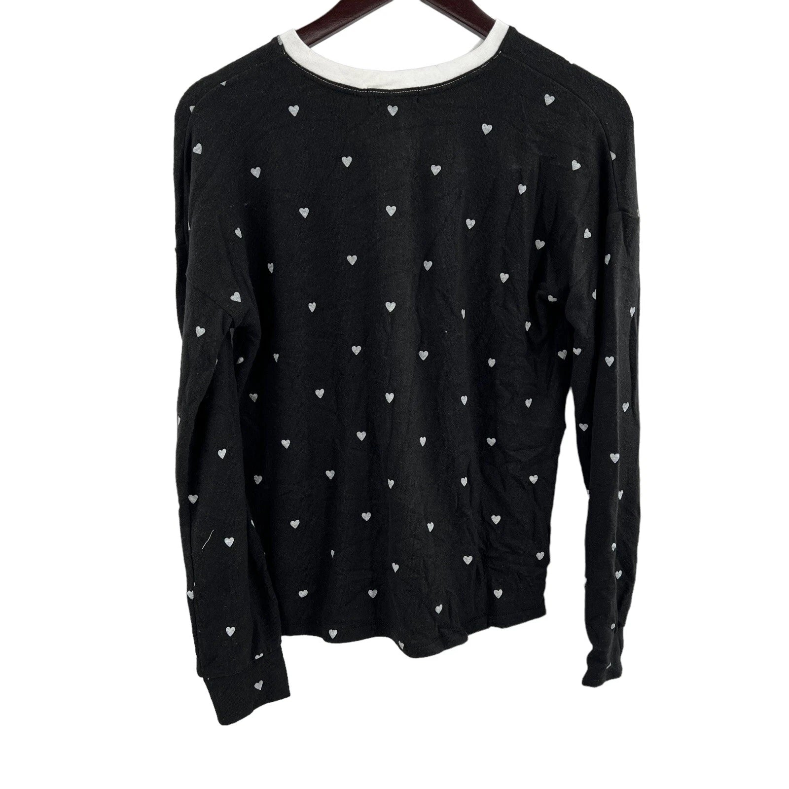 Aqua Slate Pajama Set All Over Hearts New Size Medium