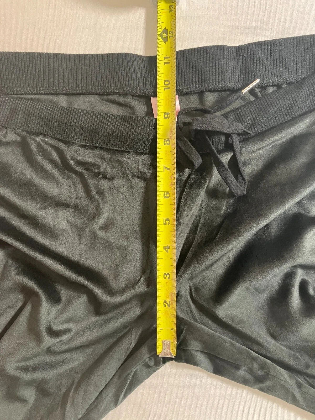 Juicy Couture Velour Sleepwear Lounge Set Size Large Black Top + Flare Pants NEW