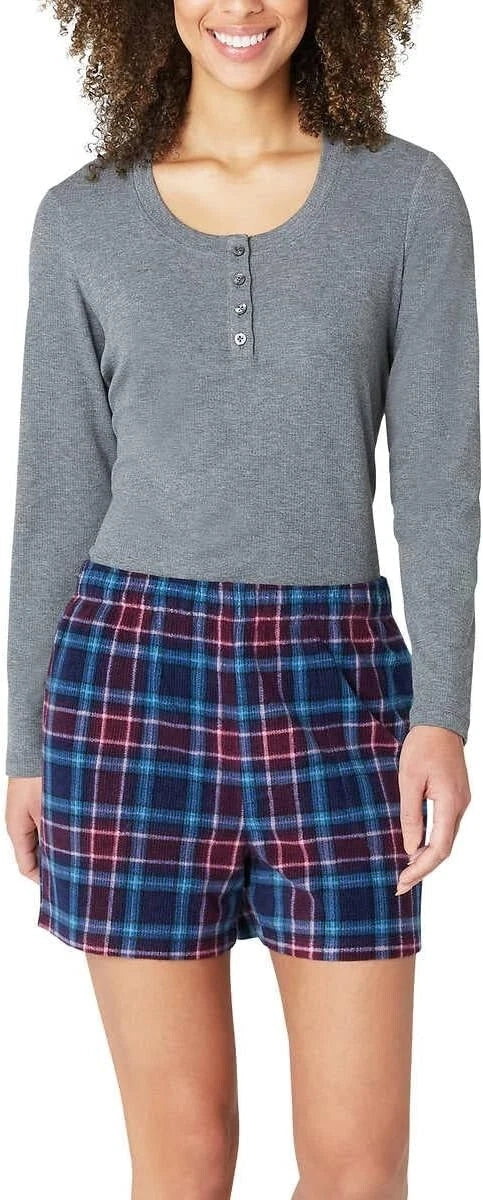 Eddie Bauer Ladies' 3-Piece Waffle Fleece Pajama Set