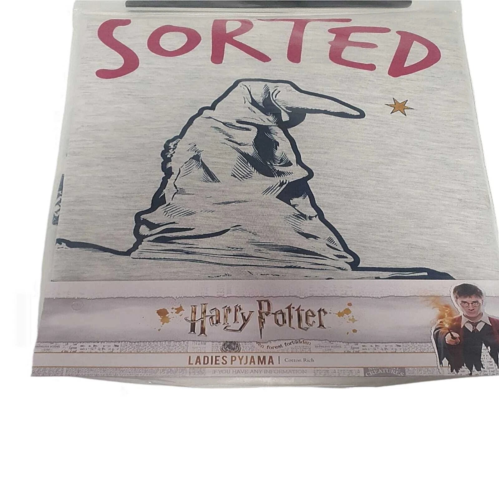 Harry Potter Hogwarts Pyjama Set Women's Sorting Hat PJ's Ladies Nightwear