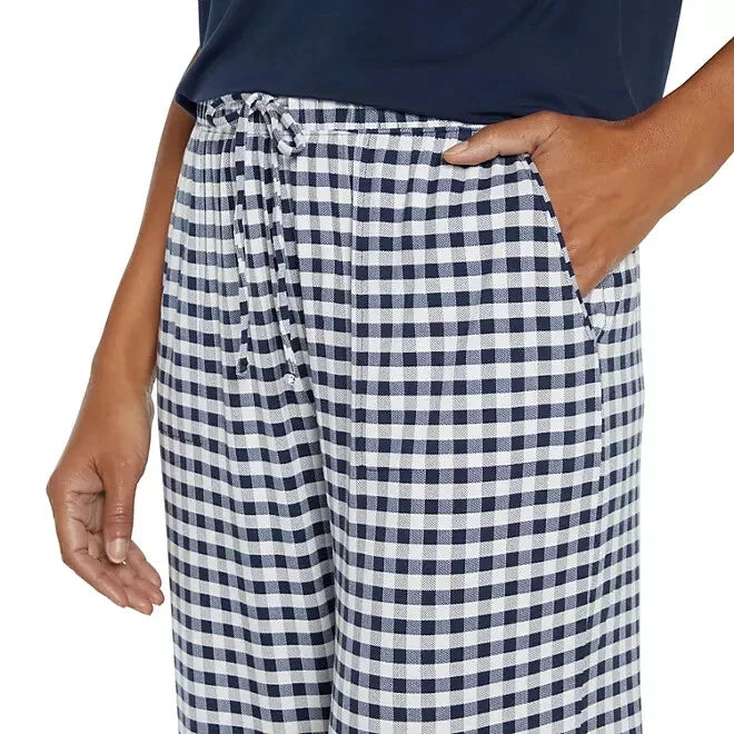 Gap Women's 2-Piece Short Sleeve Pajama Set Size S Navy