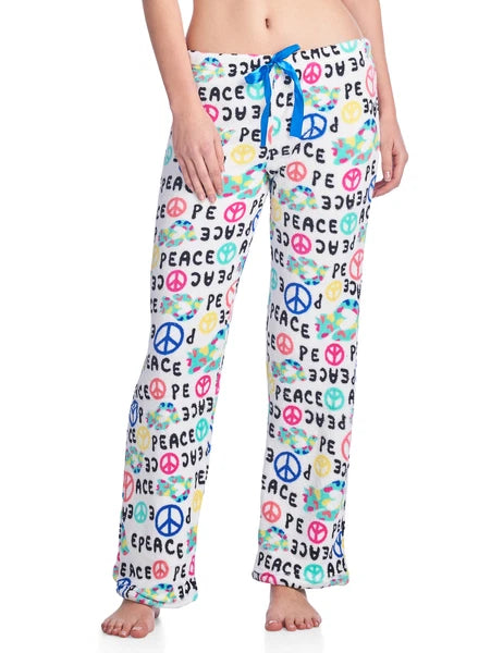 Casual Nights Women's Plush Microfleece Pajama Lounge Pants