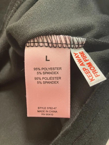 Juicy Couture Velour Sleepwear Lounge Set Size Large Black Top + Flare Pants NEW