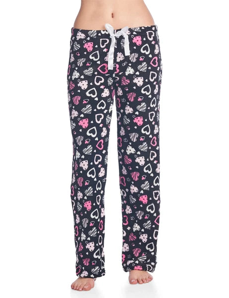 Casual Nights Women's Plush Microfleece Pajama Lounge Pants