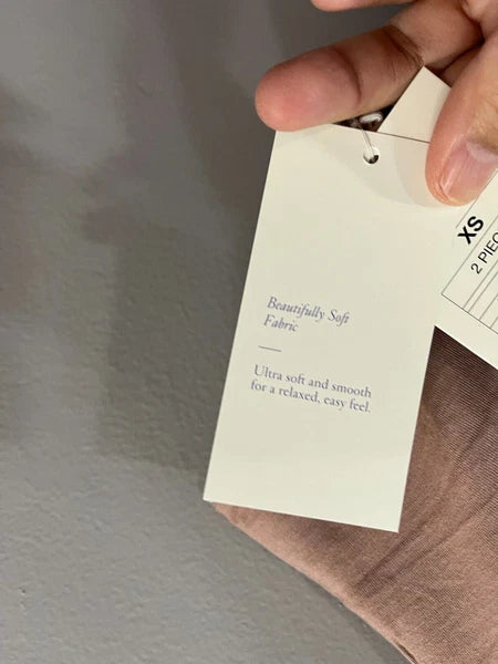 2pc Stars Above Womens Notch Collar Pajama Set, Lumbrook Mauve Size XS