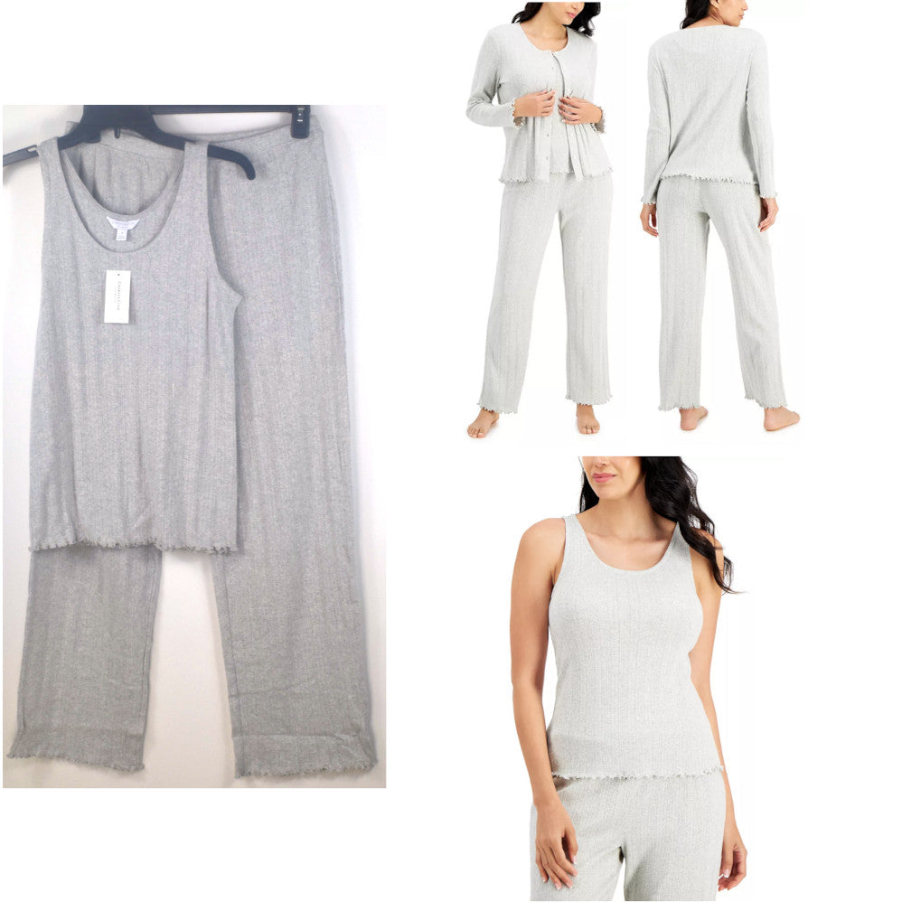 Charter Club Cotton Pointelle Tank Top & Pants Pajama Set Siz M Choose Color New