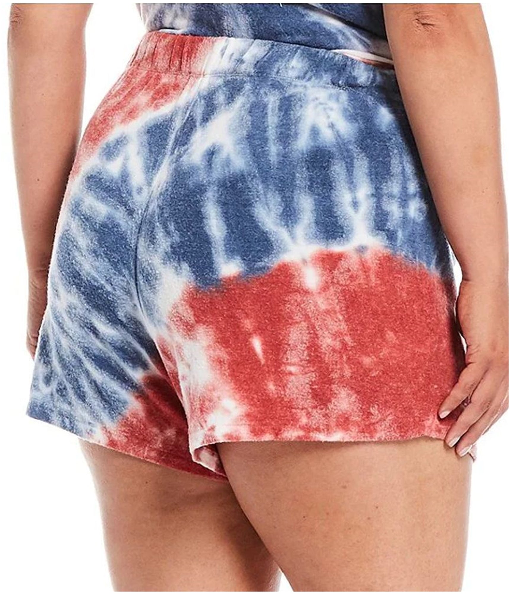 P.J. Salvage Womens Spiral Tye-Dye Pajama Shorts