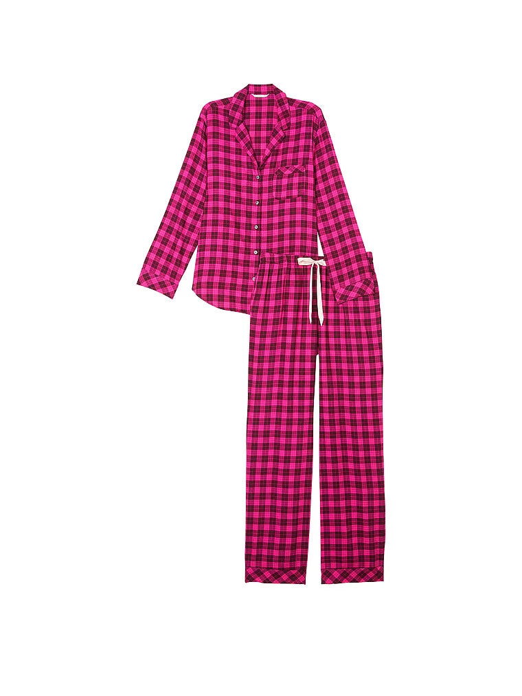 VICTORIA'S SECRET Flannel Long PJ 2-pc Set Many Sizes XS,S,M,L,XL Reg,Long,Short