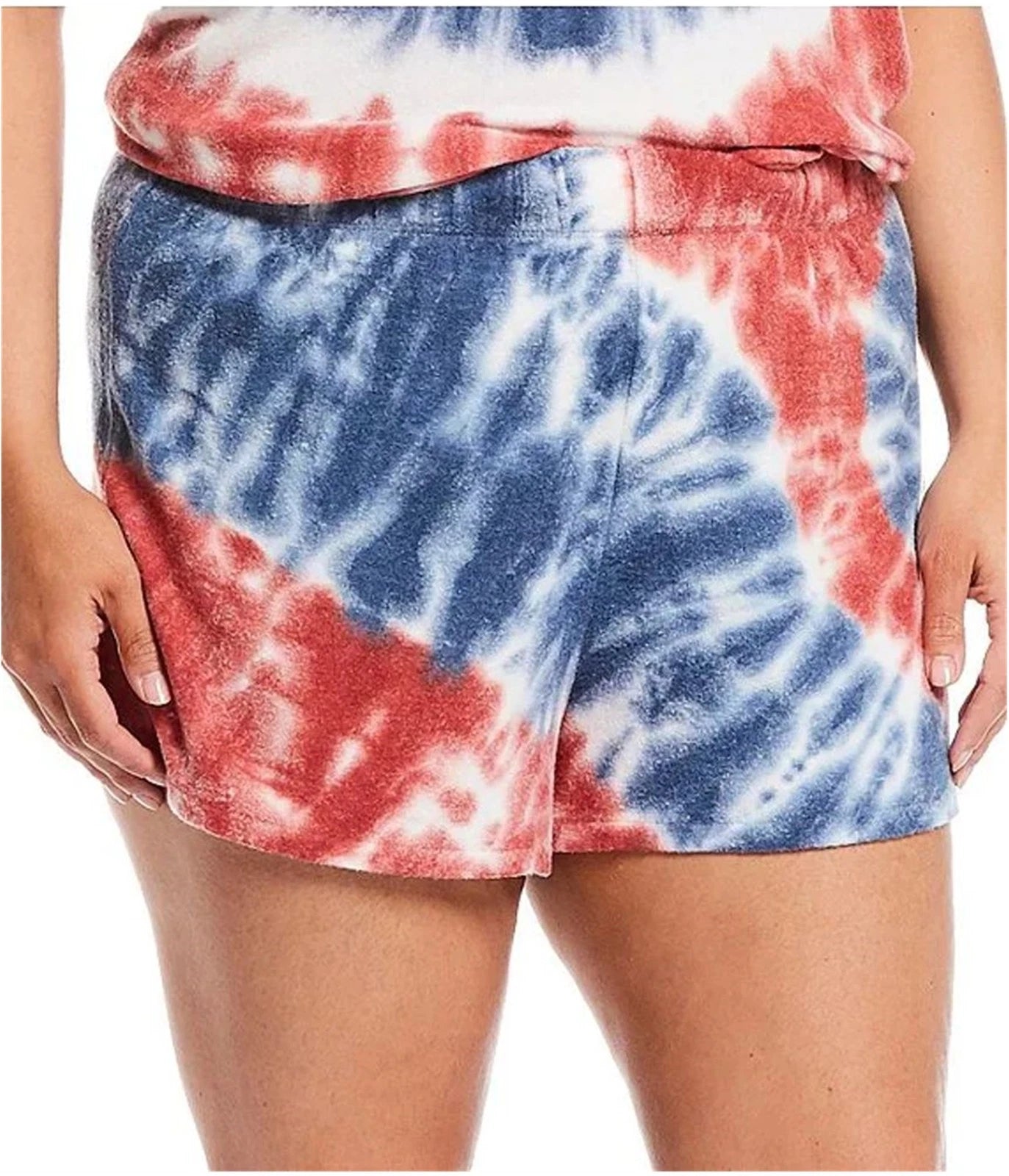 P.J. Salvage Womens Spiral Tye-Dye Pajama Shorts