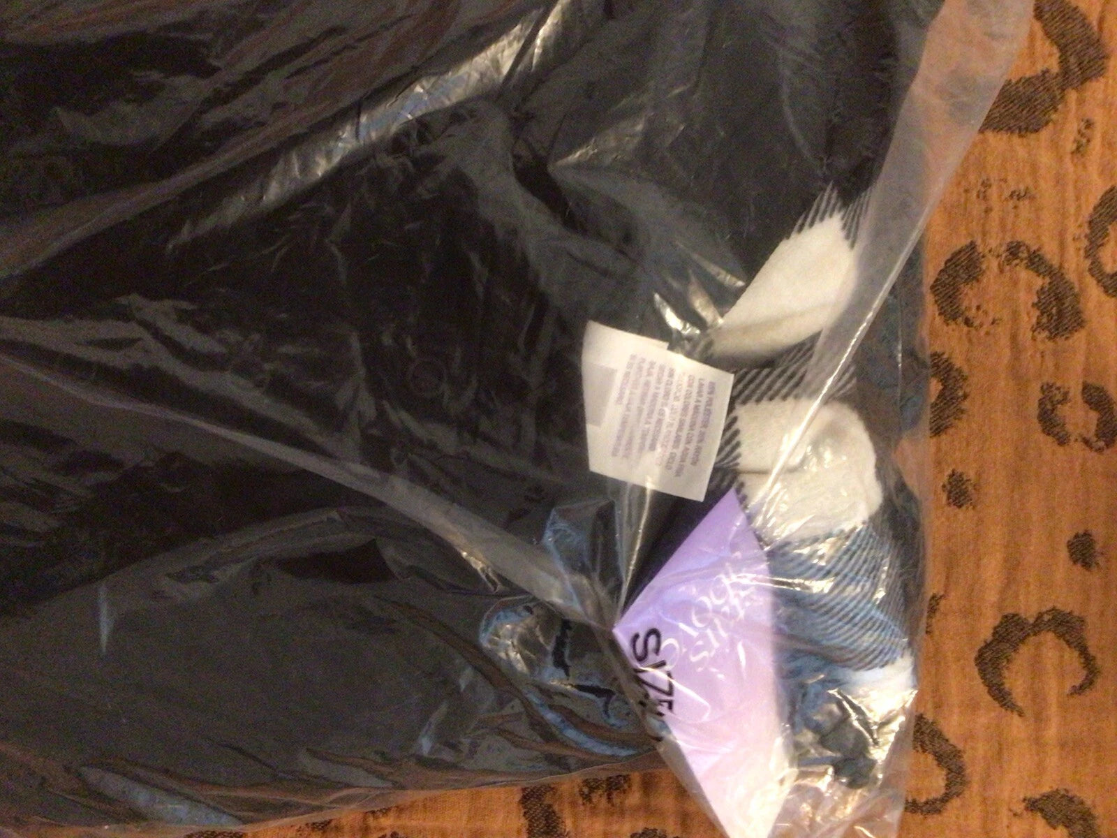 Women's Henley Pajama Set - Stars Above - Size XL Black White - NEW WITH TAGS