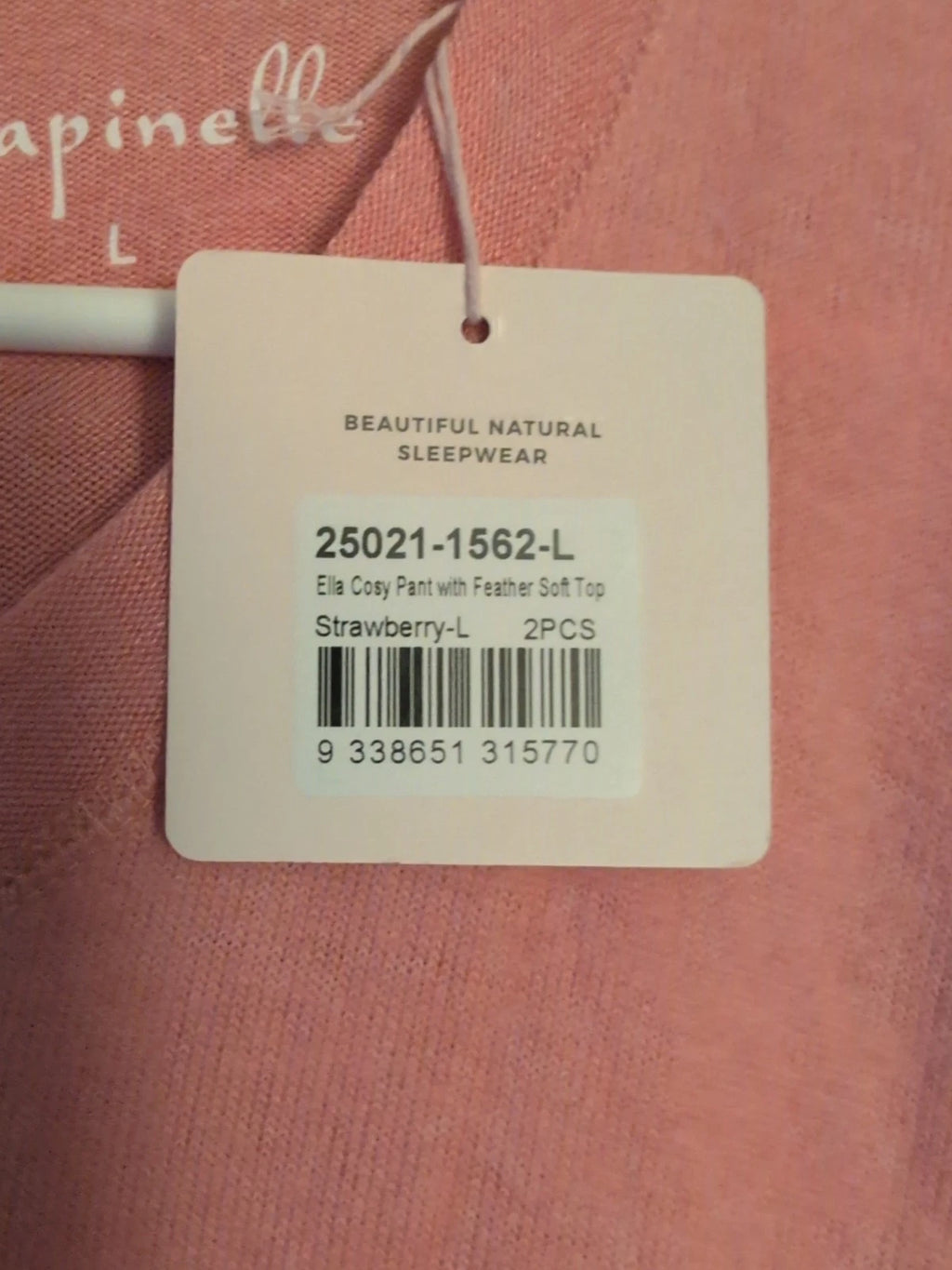 Papinelle Loungeware Pajama Set Size L Soft And Comfy Quiet Luxury Y2K NWT