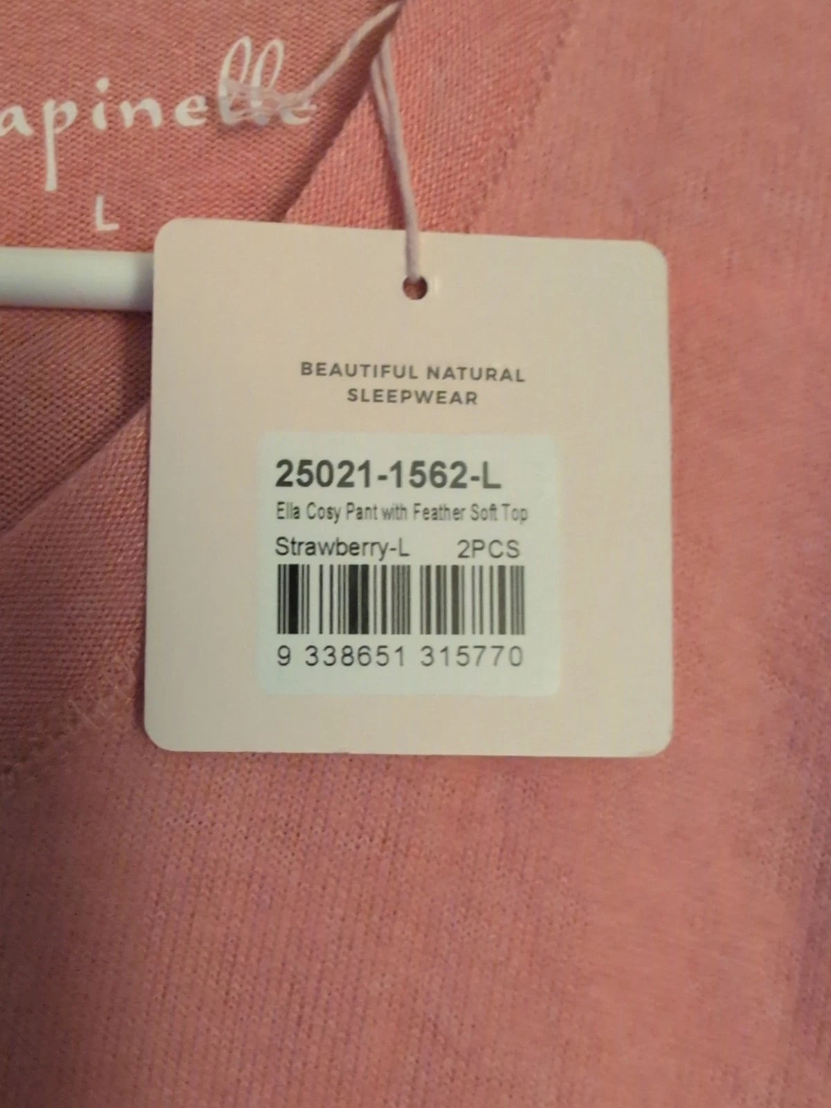 Papinelle Loungeware Pajama Set Size L Soft And Comfy Quiet Luxury Y2K NWT