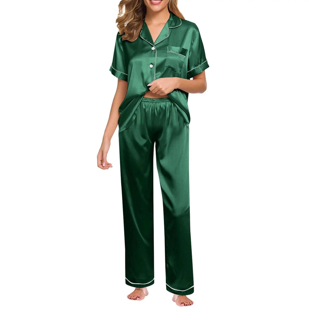 Pajama Set Women in The Color Green
