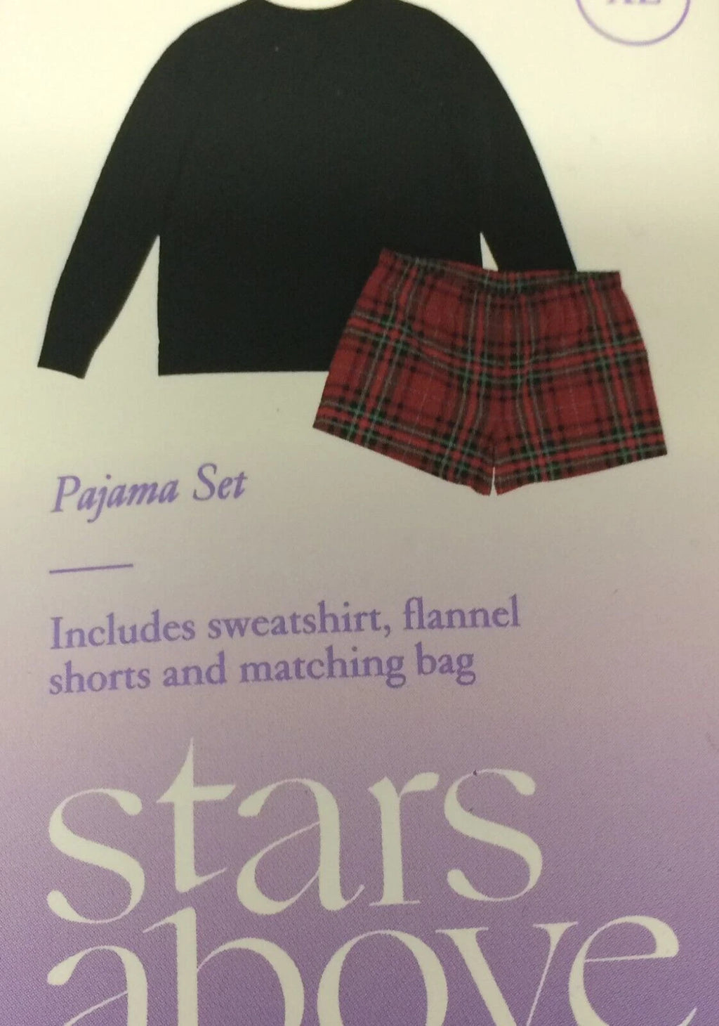 Women's XL  Stars Above 3 Piece Pajama Set               (P-17)