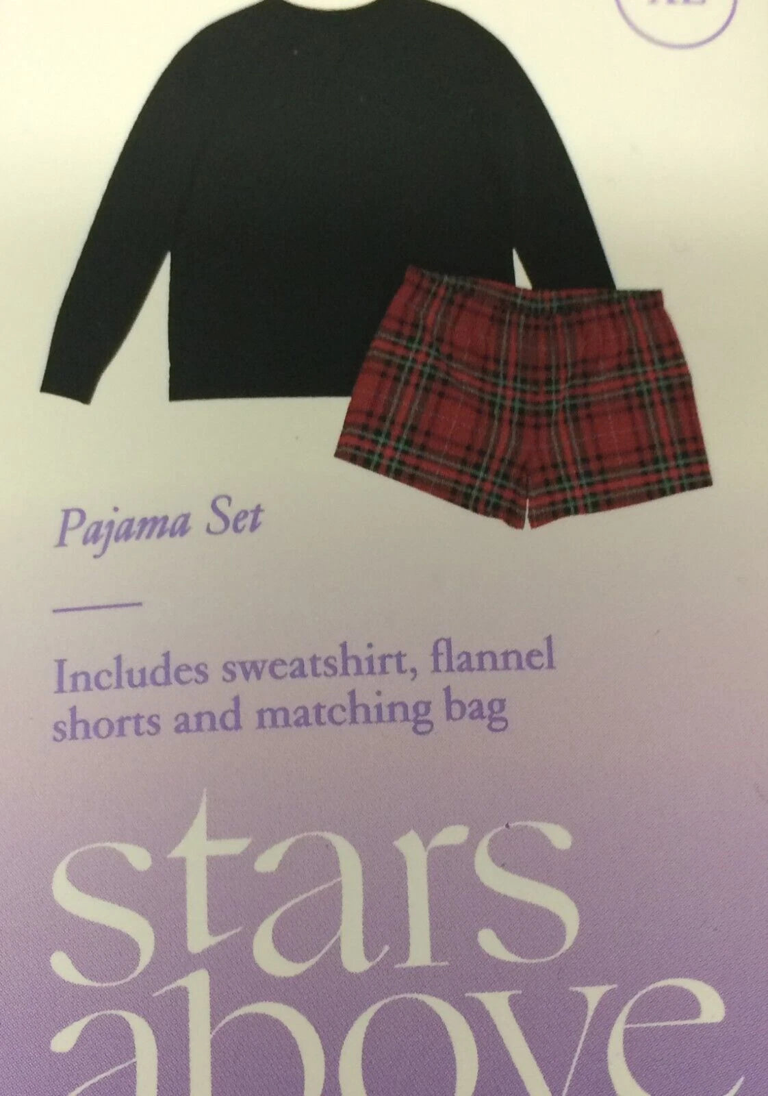 Women's XL  Stars Above 3 Piece Pajama Set               (P-17)