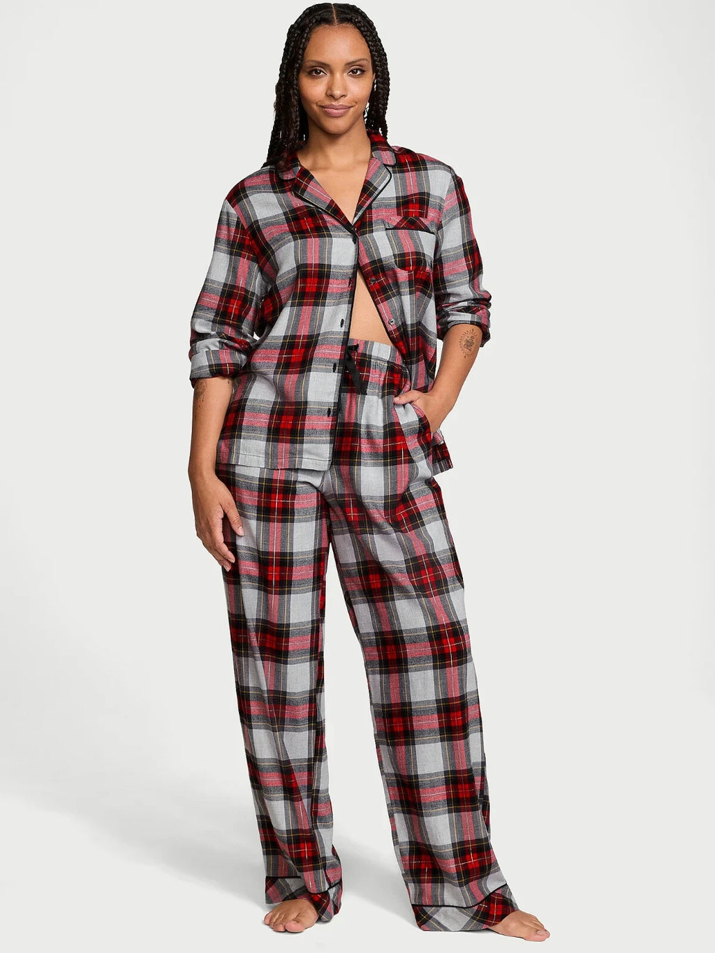 VICTORIA'S SECRET Flannel Long PJ 2-pc Set XS, S, M, L, XL Reg, Long, Short NEW