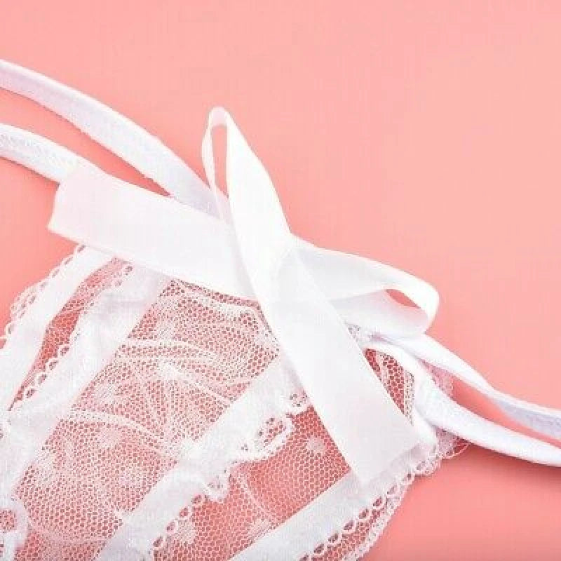 Lingerie Sleepwear Bandeau Underwear Club Nightwear Ruffle See Through