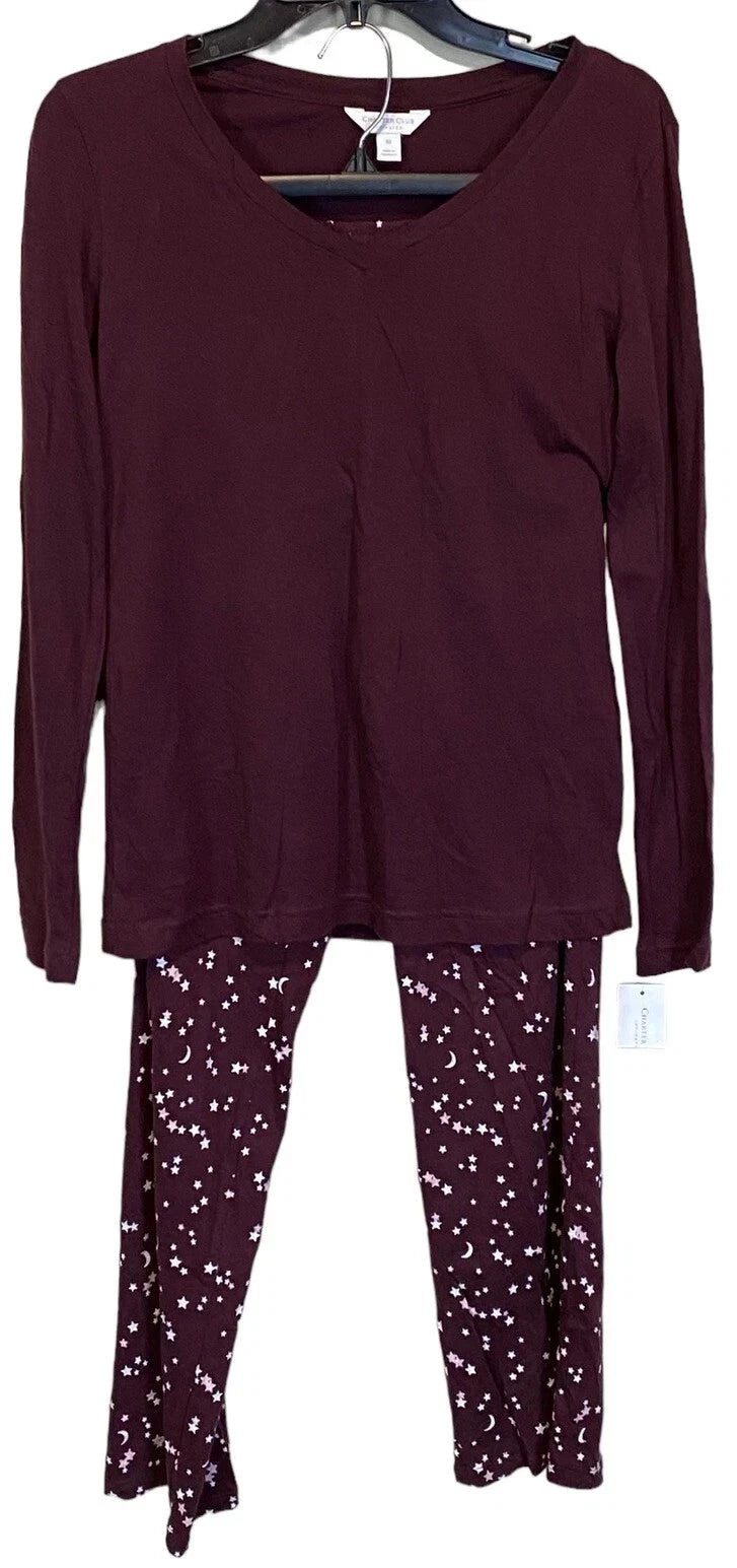 NWT Charter Club Women's Cotton Pajama Set Tiny Stars sz. XXXL/3XL