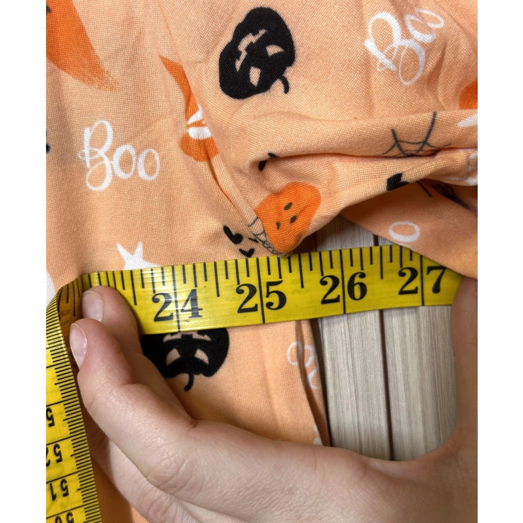 Kensie 2-Piece Women's Halloween Boo Orange Pajamas Set Size XL