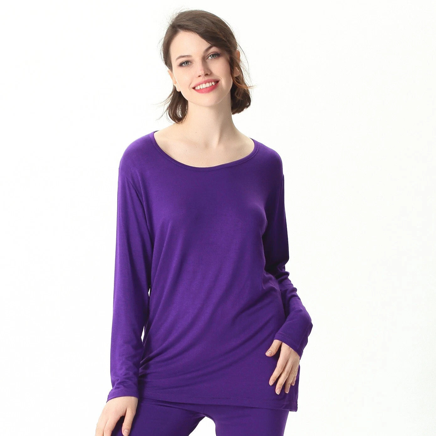 Winter Women Pajamas Set 7XL Oversized High Stretch Modal Home Clothes Underwear