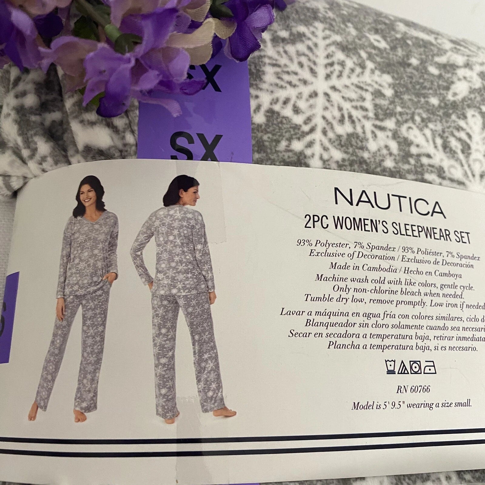 NAUTICA Women's 2-Piece Silky Stretch Fleece Pajama Set, Choose size&color, NWT