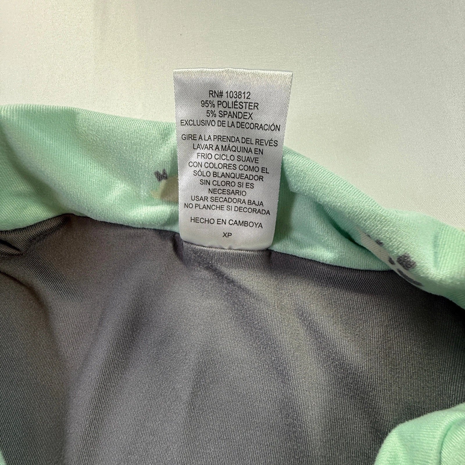 MUNKI MUNKI Women’s Pajama Set Mint Green Sheep Print Short Sleeve Top Pants XS