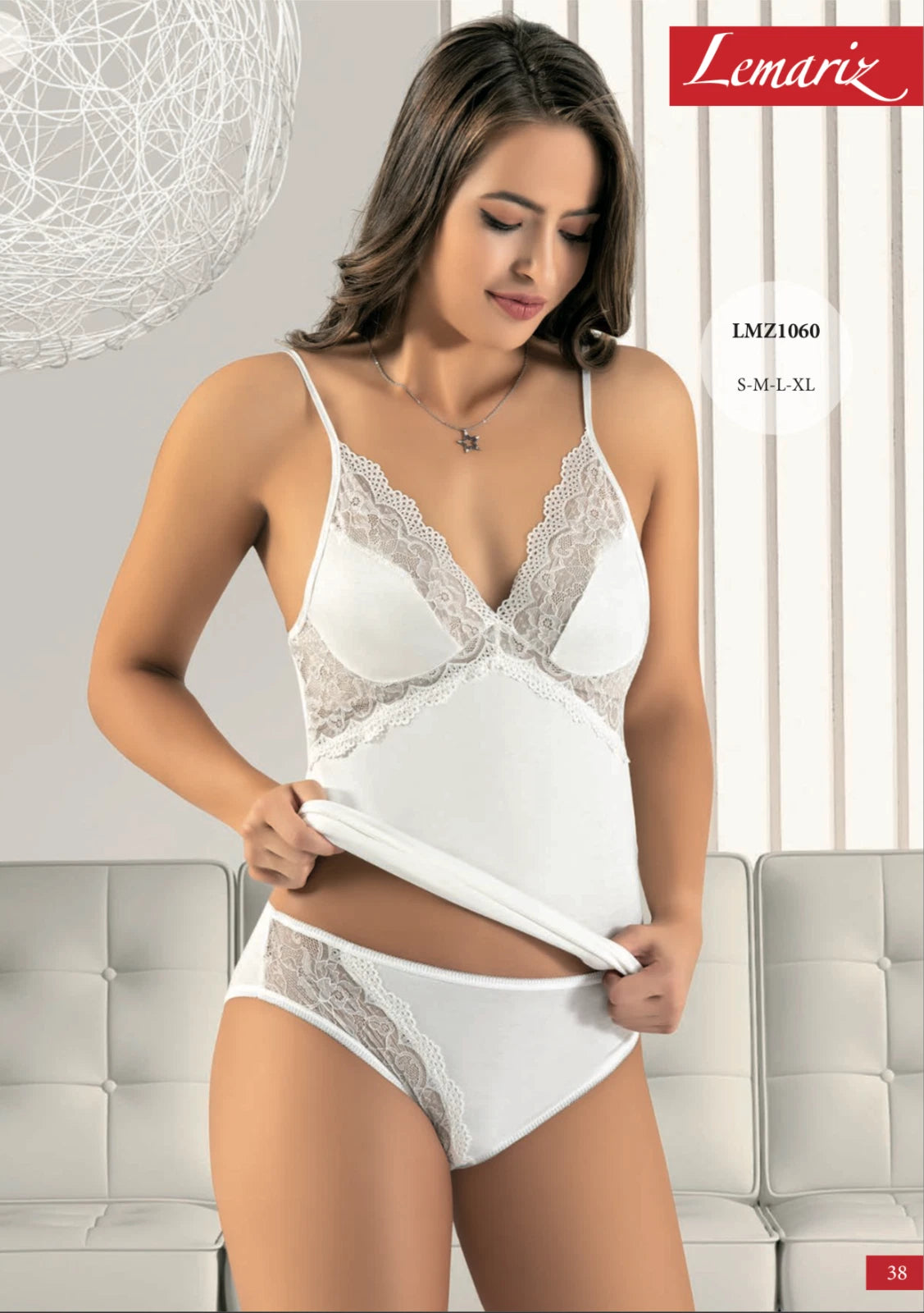 Lemariz Pajama Set for Women #1060White/2277117141