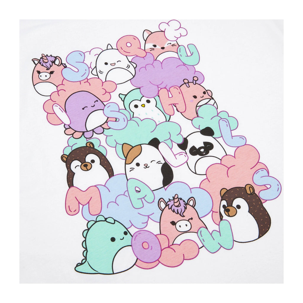 Squishmallows Ladies Pyjamas Womens Off the Shoulder PJ Set