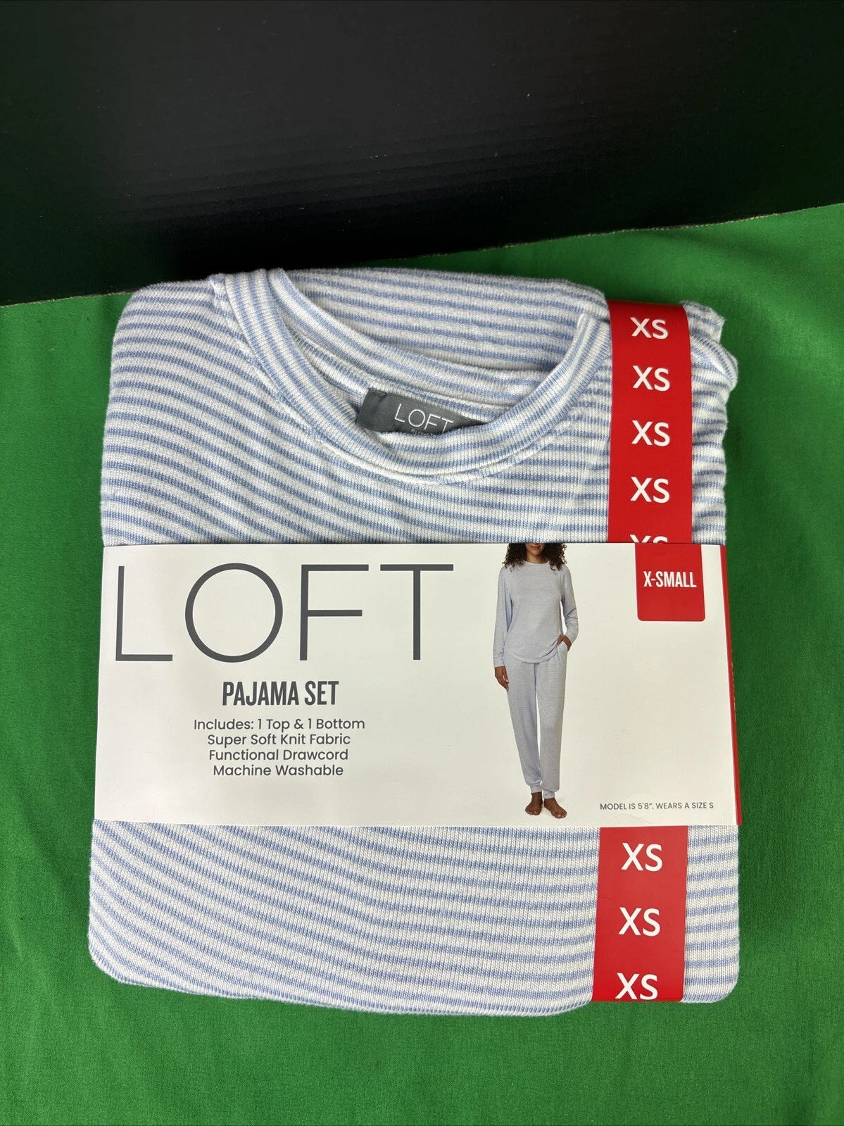 LOFT Women's 2-Piece Pajama Set Size XS Blue