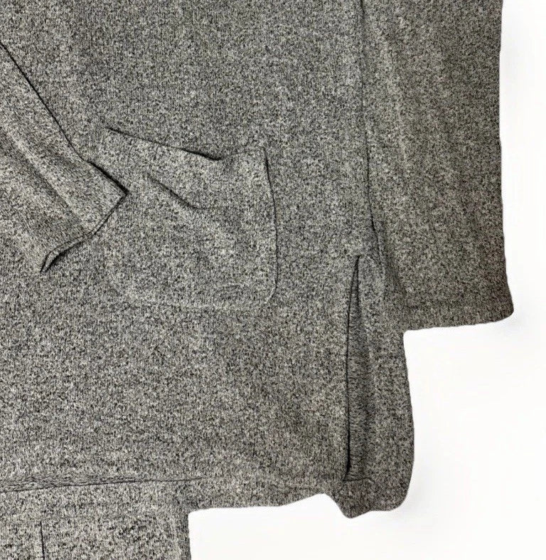 Lou & Grey Women’s Two Piece Grey Loungewear / PJ Top & Bottoms Small