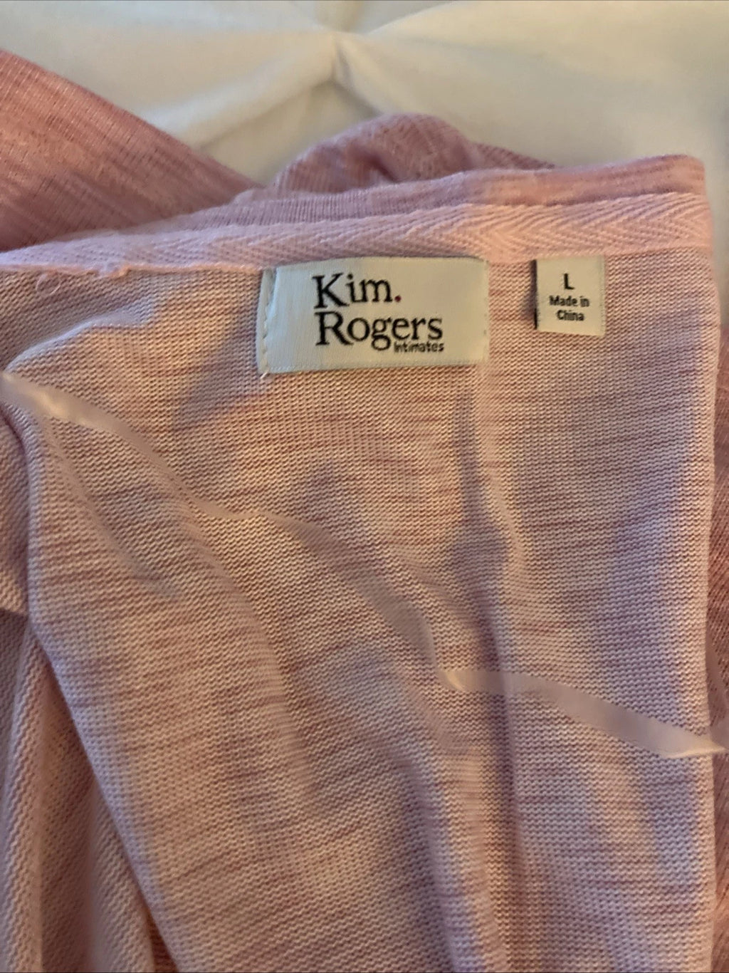 NWT Size Large 3 Piece Womens Pajamas Kim Rogers Intimates Pink Luxurious Feel ￼