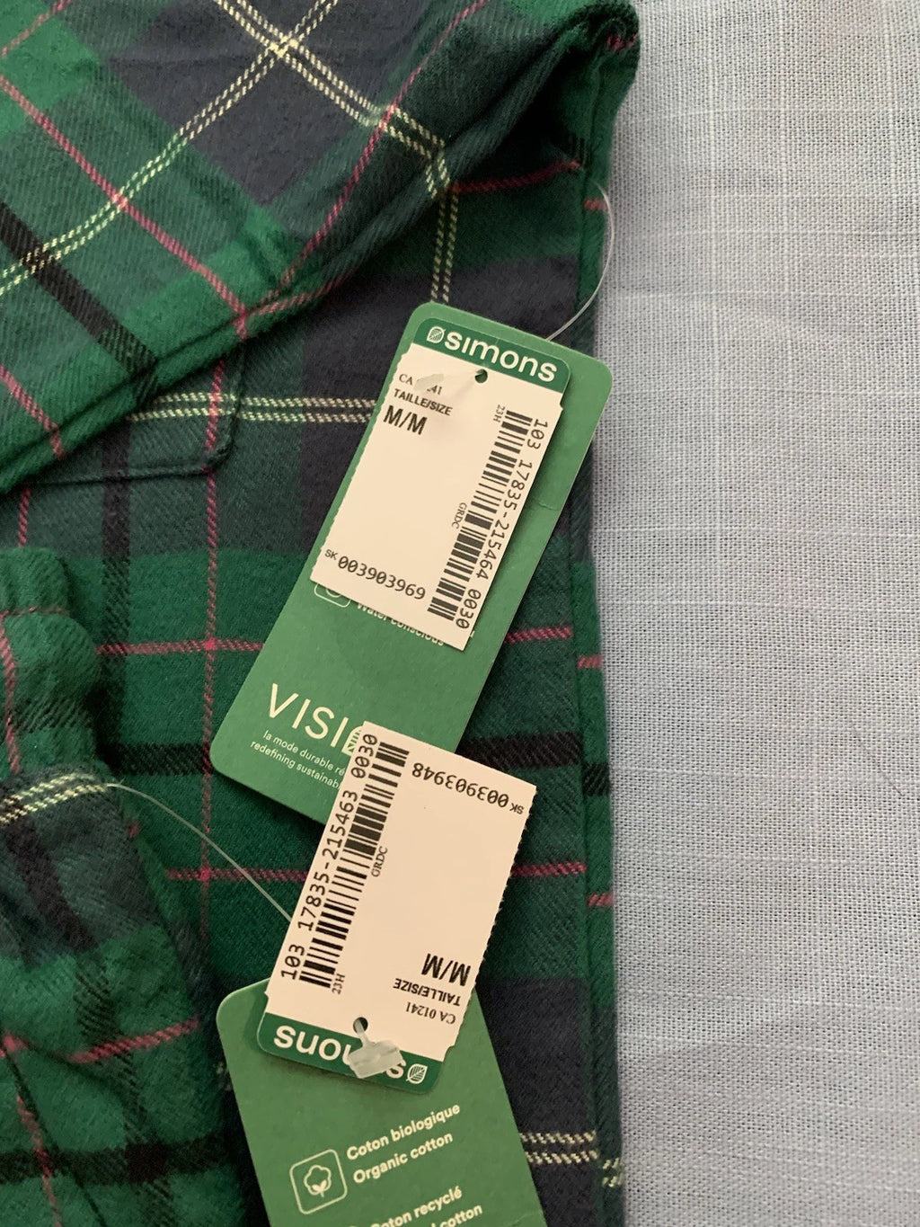 Simons Organic Cotton Pyjama Set Size M Women’s NWT