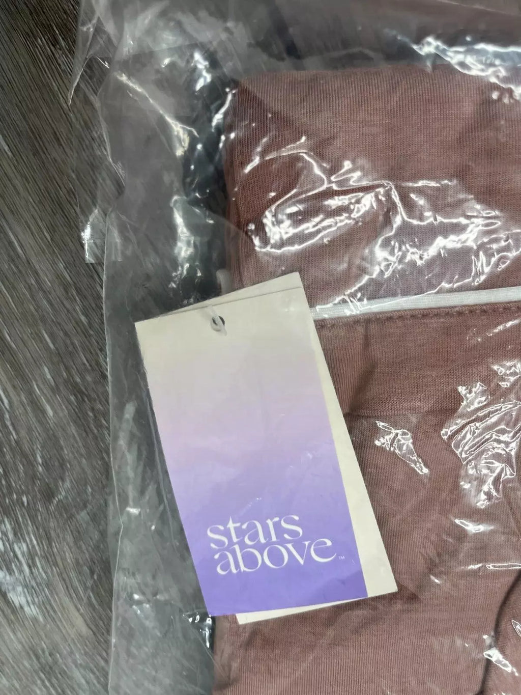 2pc Stars Above Womens Notch Collar Pajama Set, Lumbrook Mauve Size XS