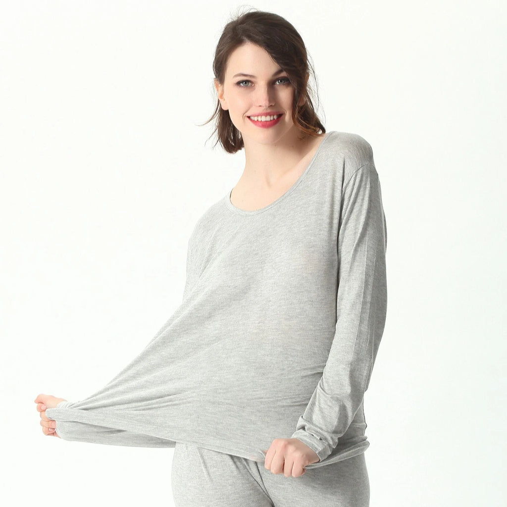 Winter Women Pajamas Set 7XL Oversized High Stretch Modal Home Clothes Underwear