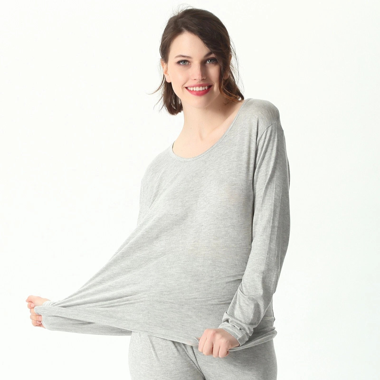 Winter Women Pajamas Set 7XL Oversized High Stretch Modal Home Clothes Underwear