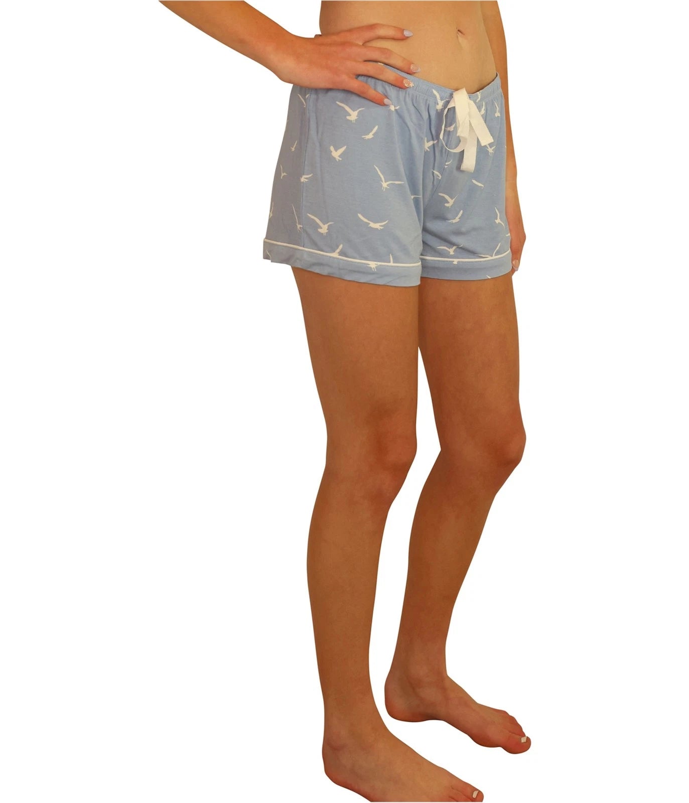 P.J. Salvage Womens In Flight 2 Pc Pajama Set, Blue, Small