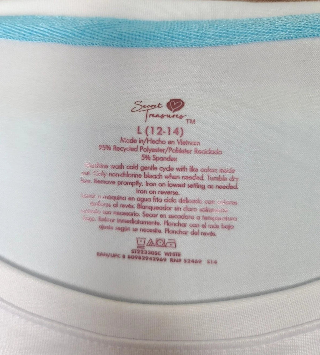 Large Secret Treasures Pajama Set Top and Jogger Bottoms Women's Regular 12-14