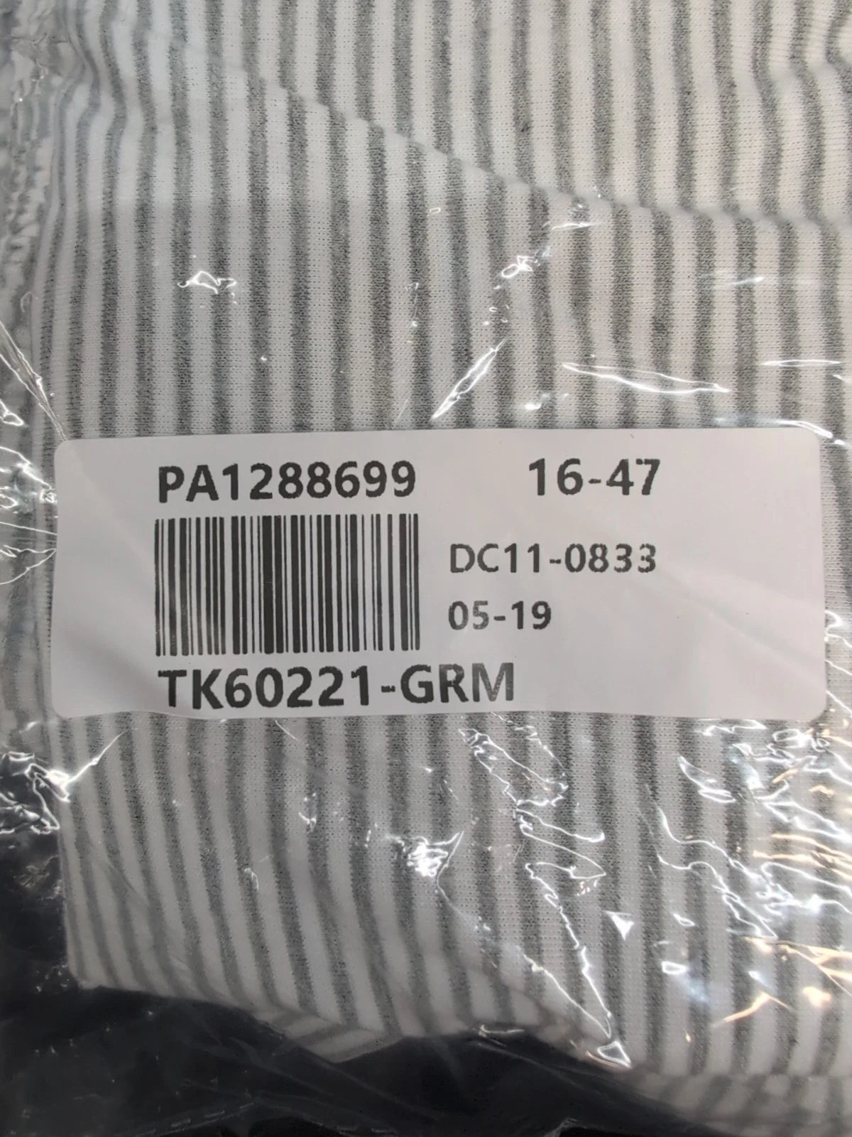 Split Short Pajama Set 2 Piece Women Sleepwear Striped Cotton Loungewear M Gray