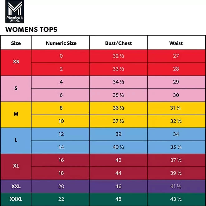 Member's Mark Women's Notch Collar Pajama Set Size XL Grey