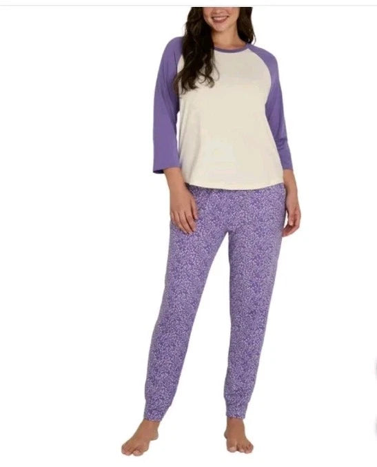 Eddie Bauer Purple Size Large 2-Piece Ultra Soft Pajama Set NWT 💜