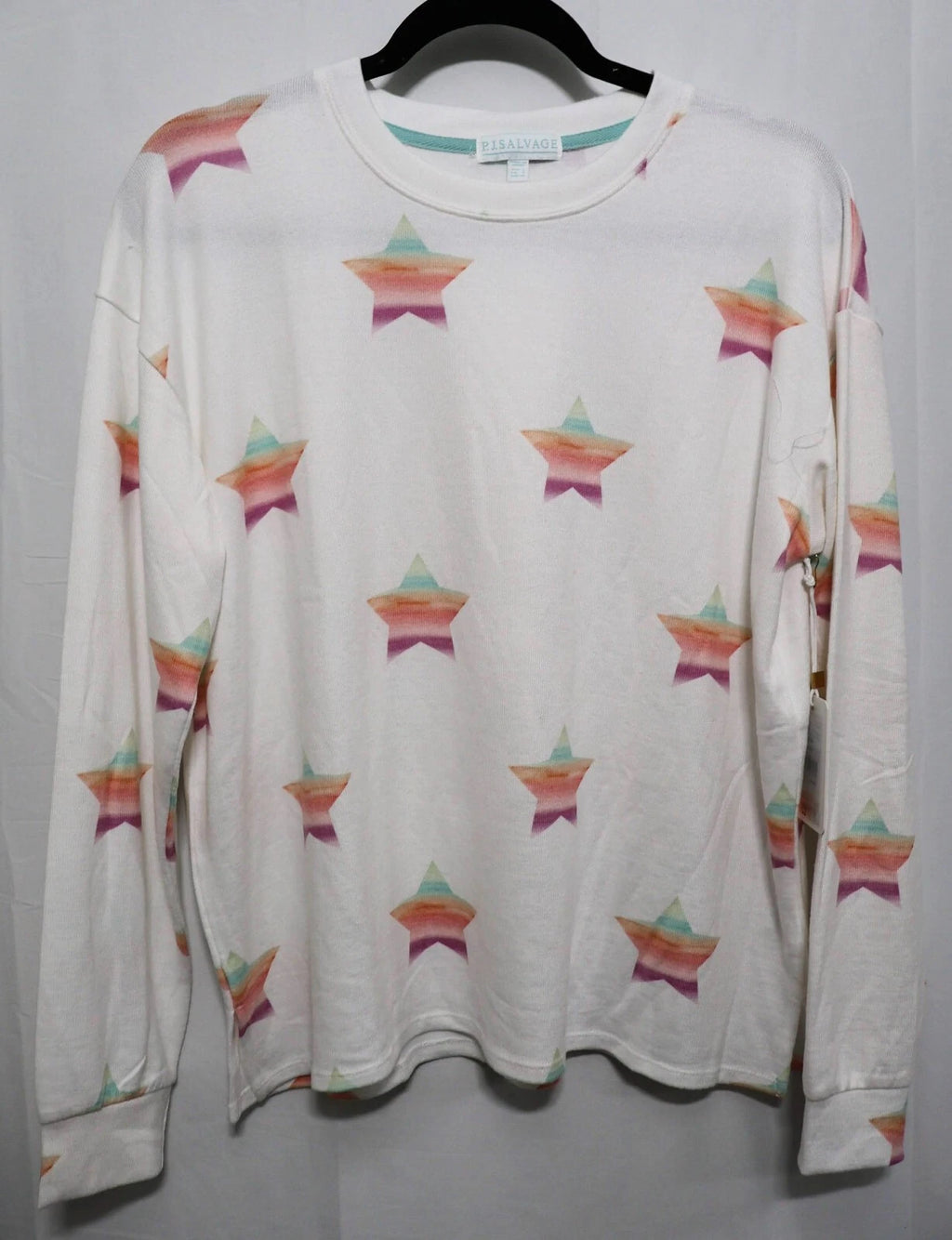 PJ Salvage Soft Pajama Lounge Set, Ivory Stardust, Size SMALL (RESDP/RESDLS)