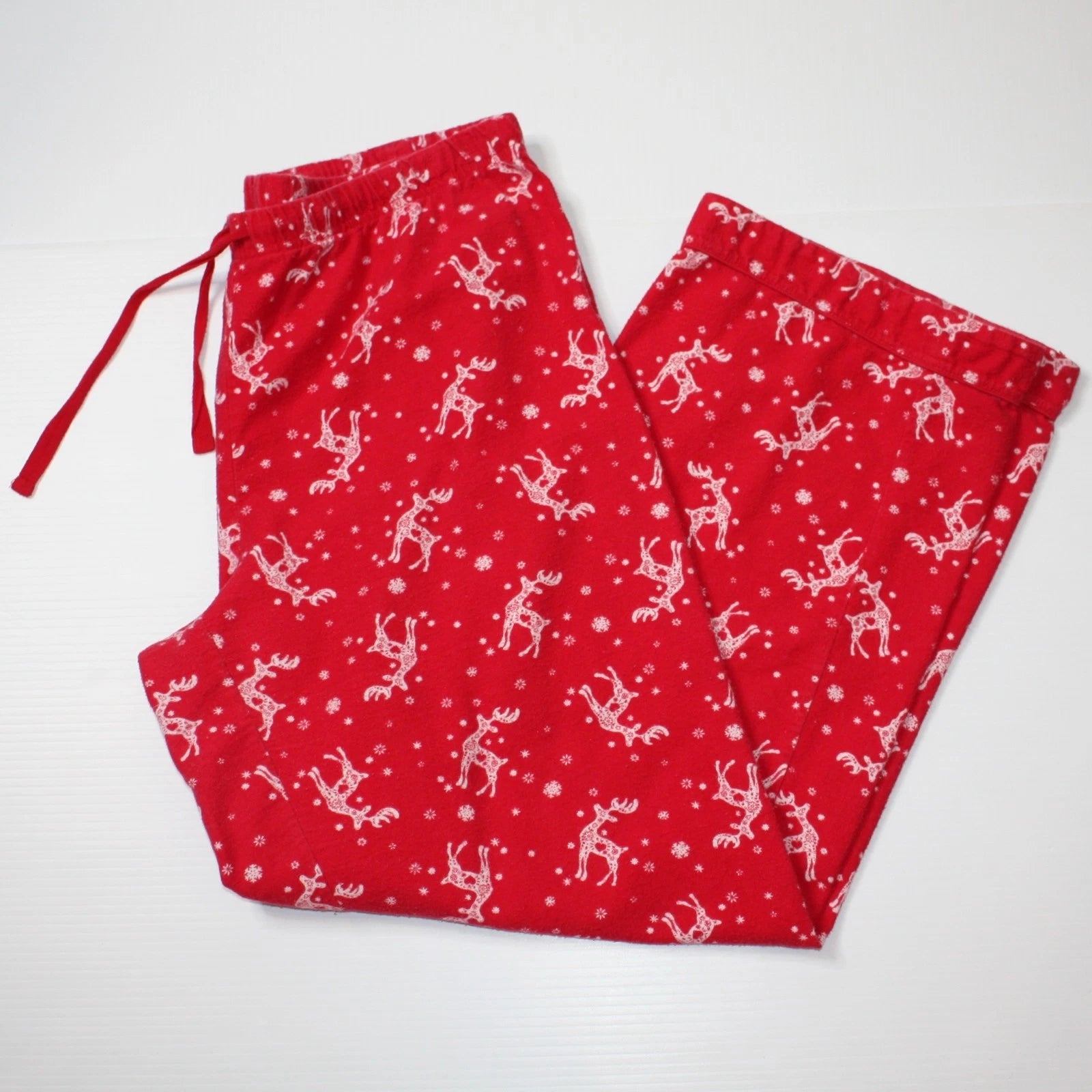 Jessica Women's Winter Holiday Christmas Pajamas PJs with Reindeer size M 10-12