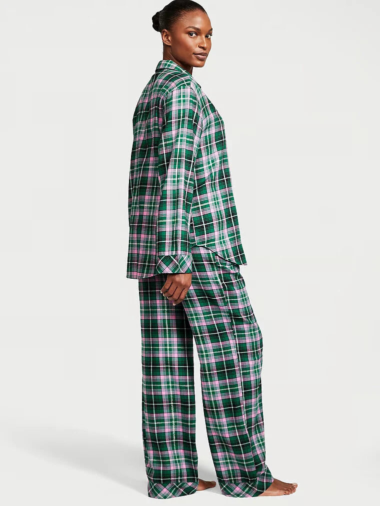 VICTORIA'S SECRET Flannel Long PJ 2-pc Set Many Sizes XS,S,M,L,XL Reg,Long,Short