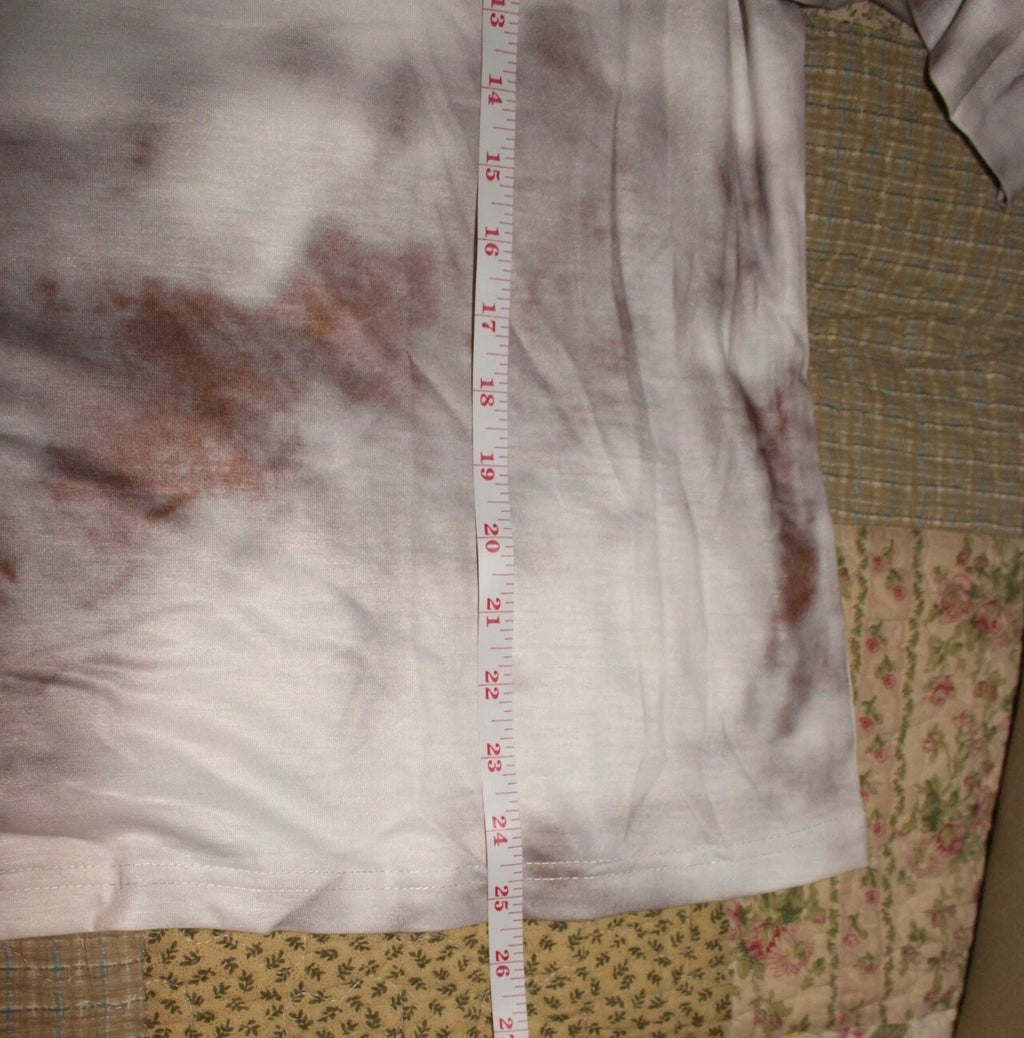 XL NWOT Women's Romantic Hut Salmon Tie Dye Jogger & LS Crew Neck Top Lounge SET