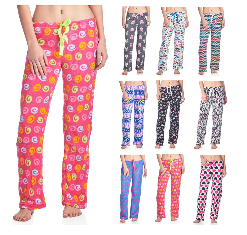 Casual Nights Women's Plush Microfleece Pajama Lounge Pants