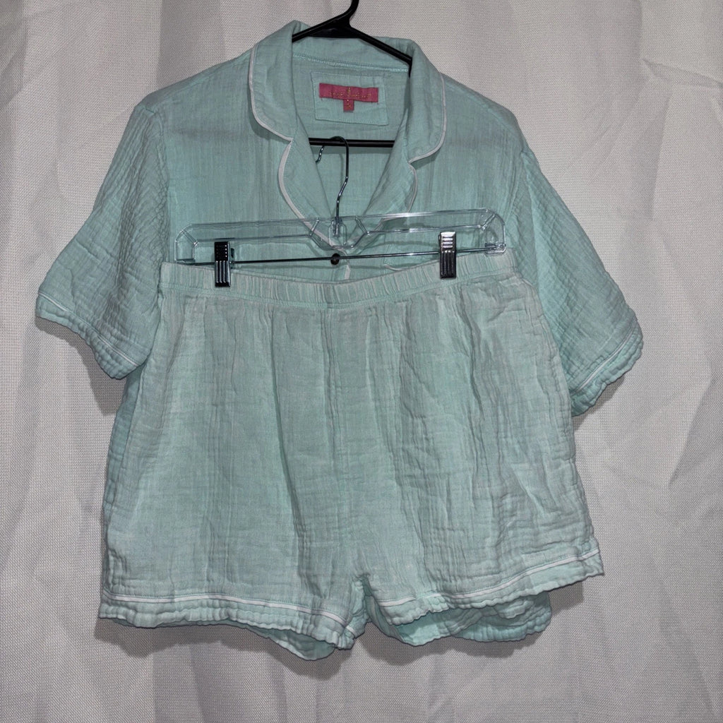Simply southern light blue pajama set women’s size L