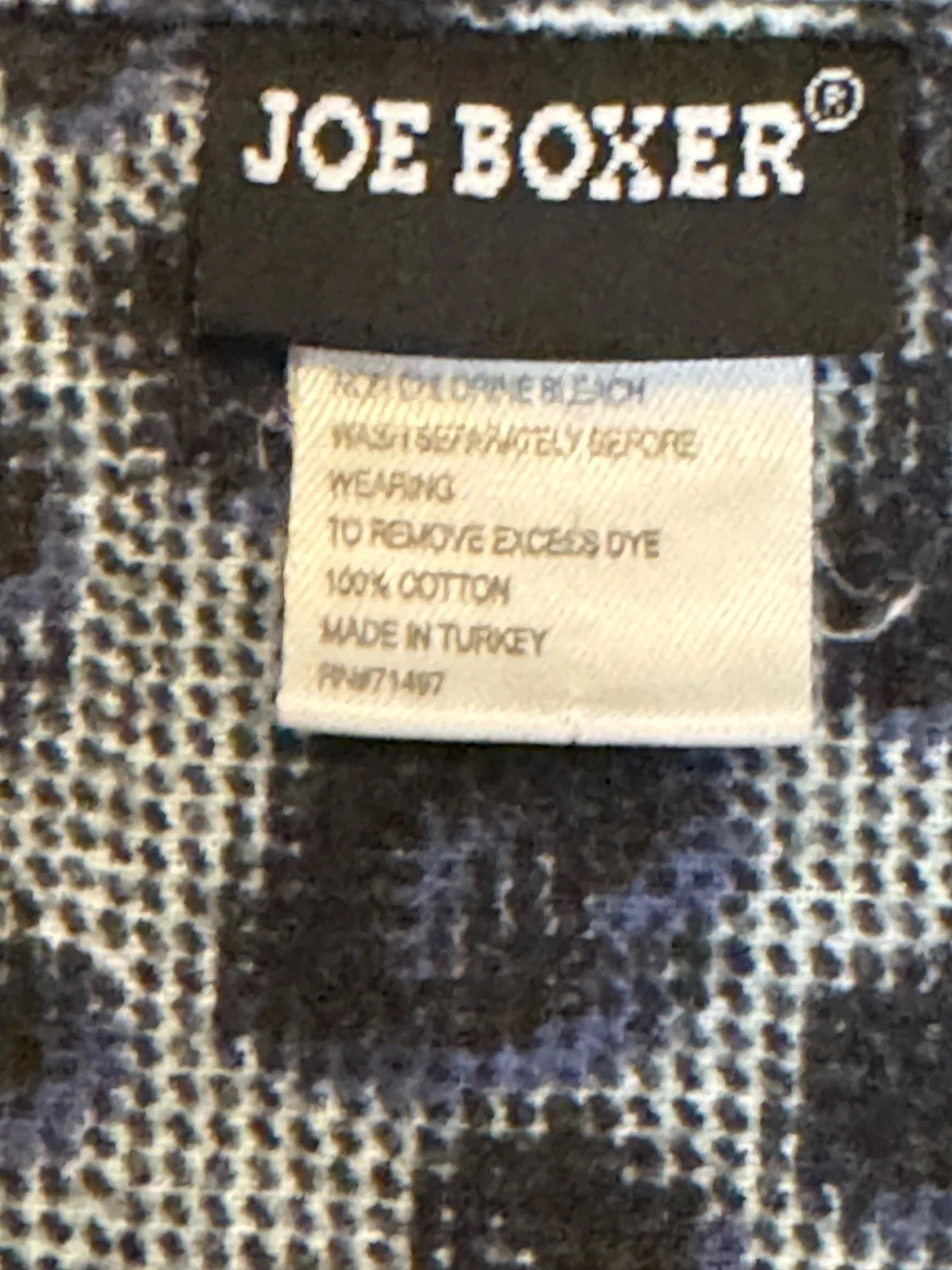 Joe Boxer Gray & Black Leopard Print  2 Piece Cotton Flannel Pajama Set Medium