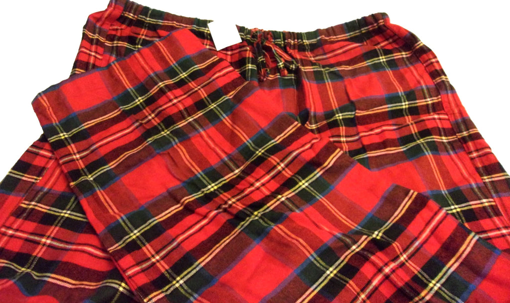 Ralph Lauren Black Label Pajama Set Red Plaid Size Large Soft Cotton Viscose New