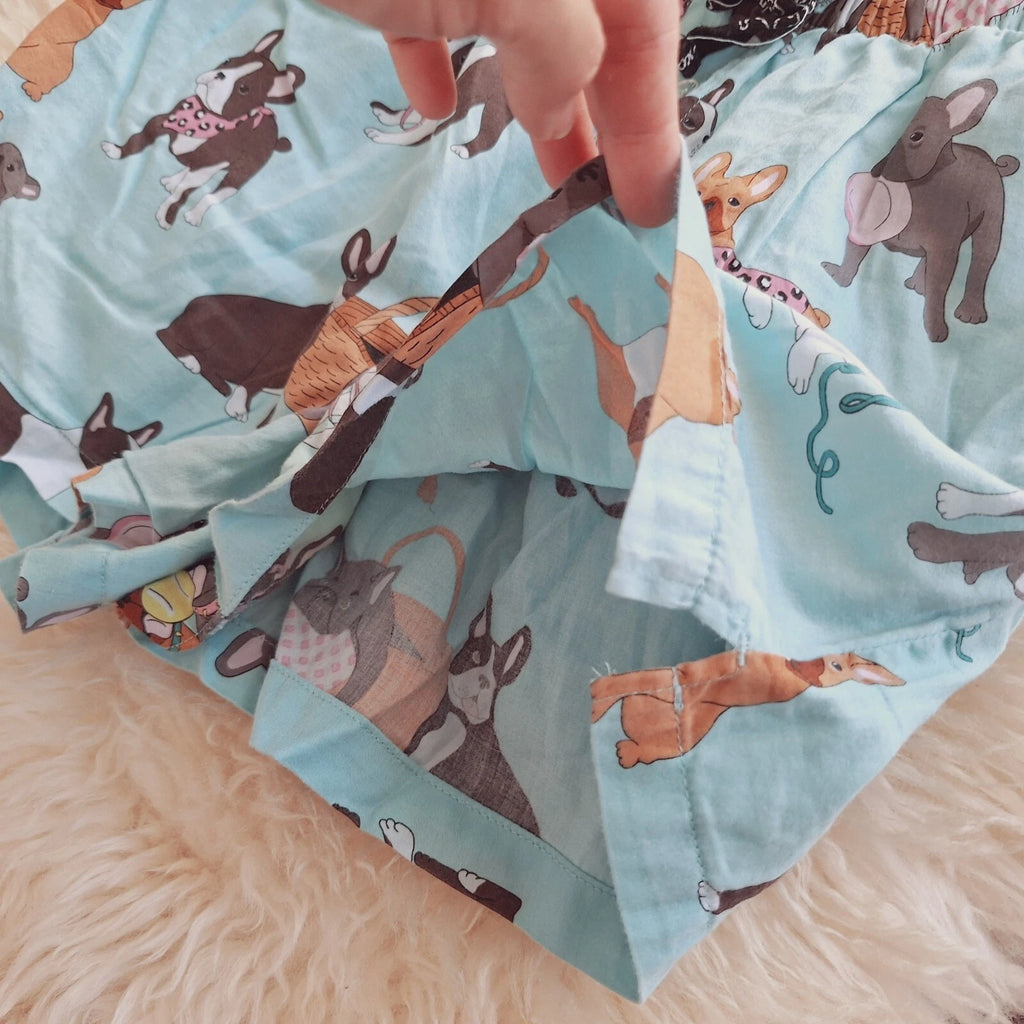 Peter Alexander Pug pyjama top Size S & Bottoms Size XS Set Shorts Dog